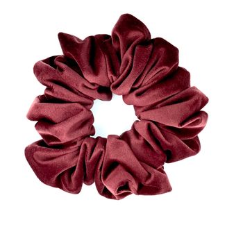 Velvet scrunchie - Burgundy