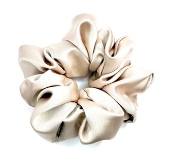 Satin scrunchie - Nude
