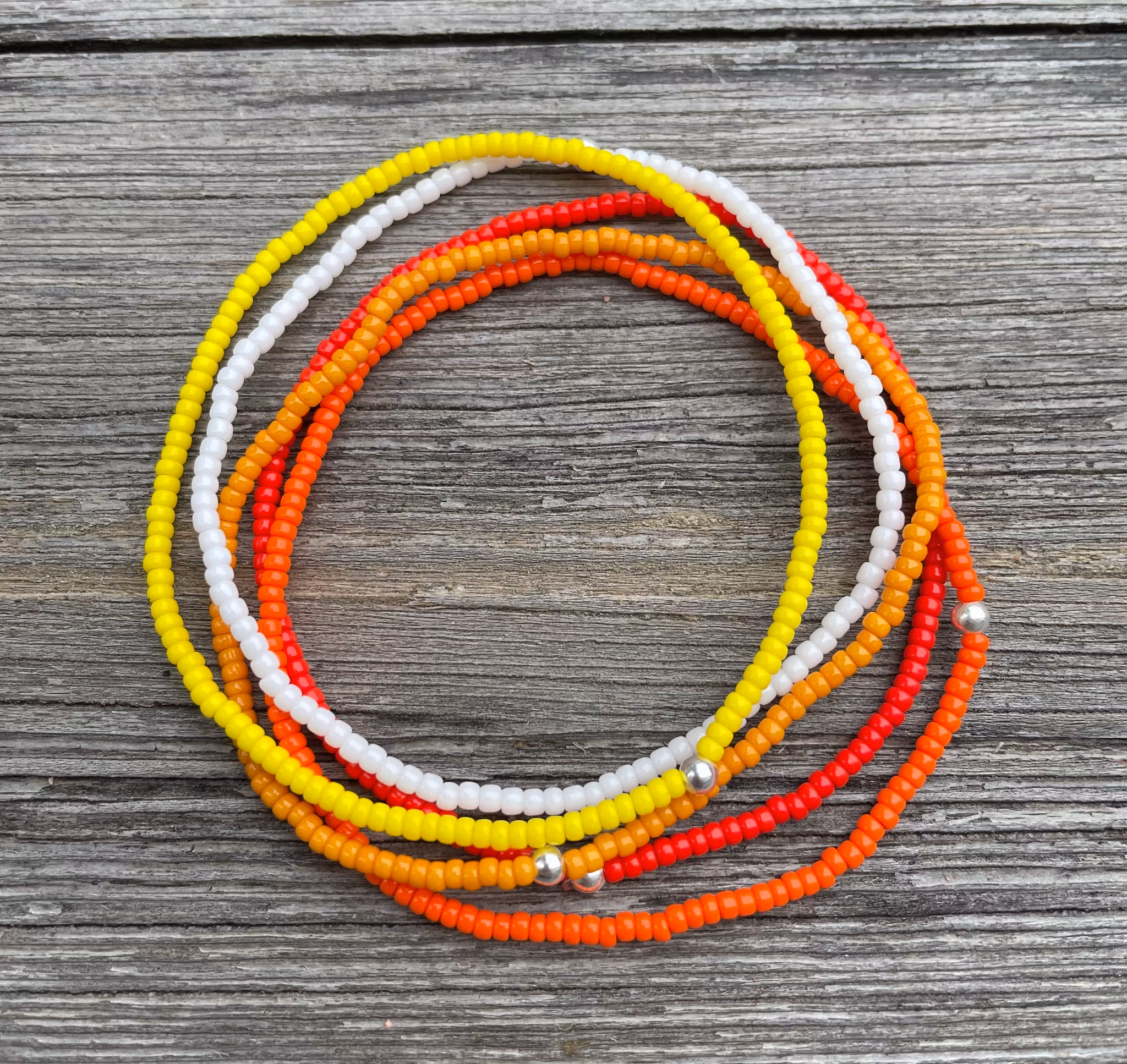 Enkla, 5-pack, gul/orange