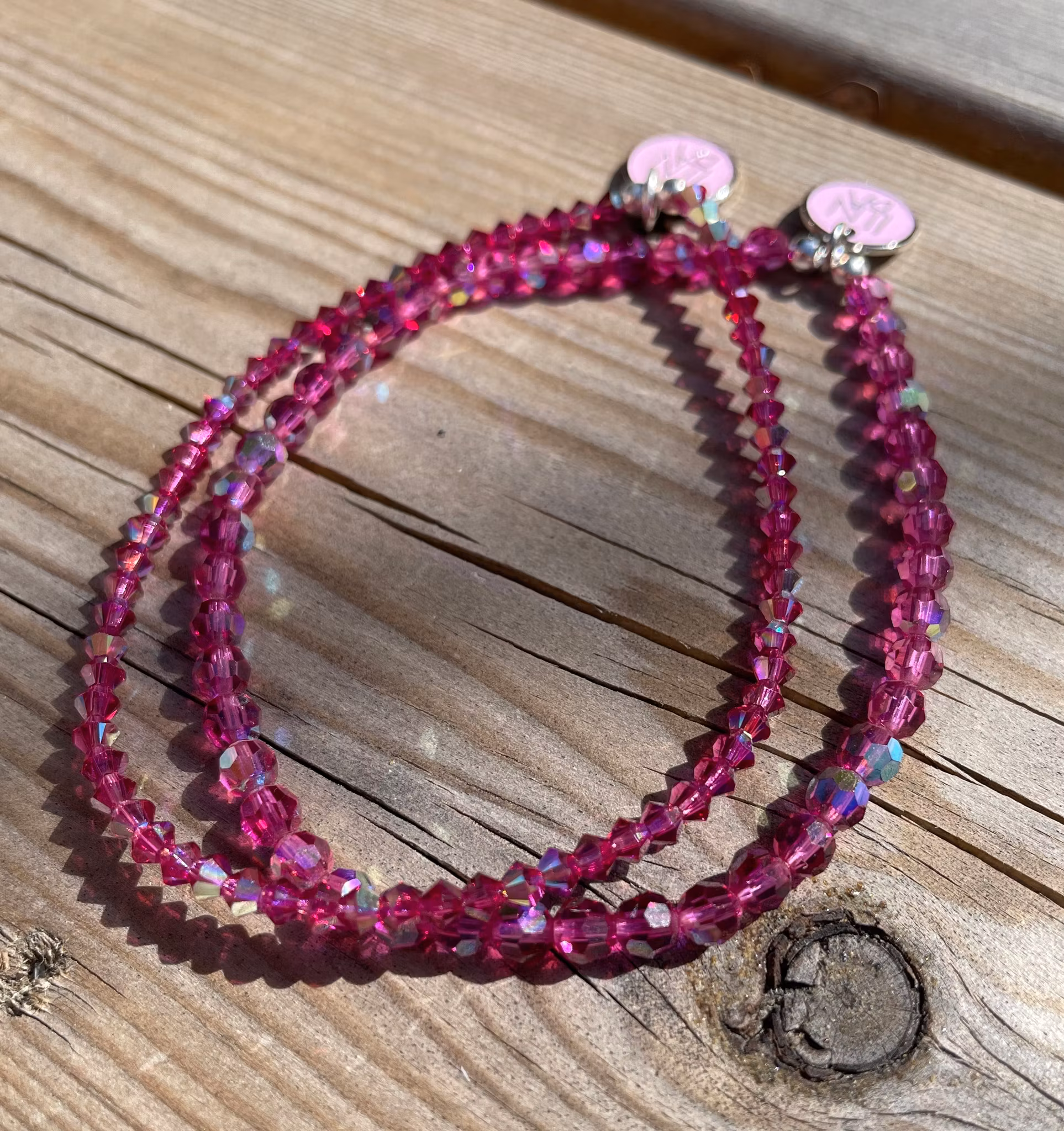 4 mm swarovski, cerise