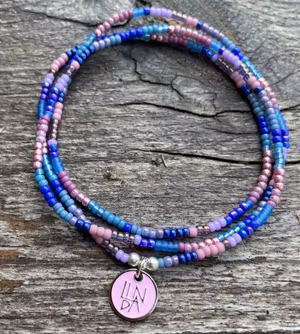 3-varvs-armband, midnatt
