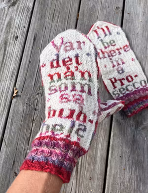Var det nå’n som sa bubbel? Melerad text