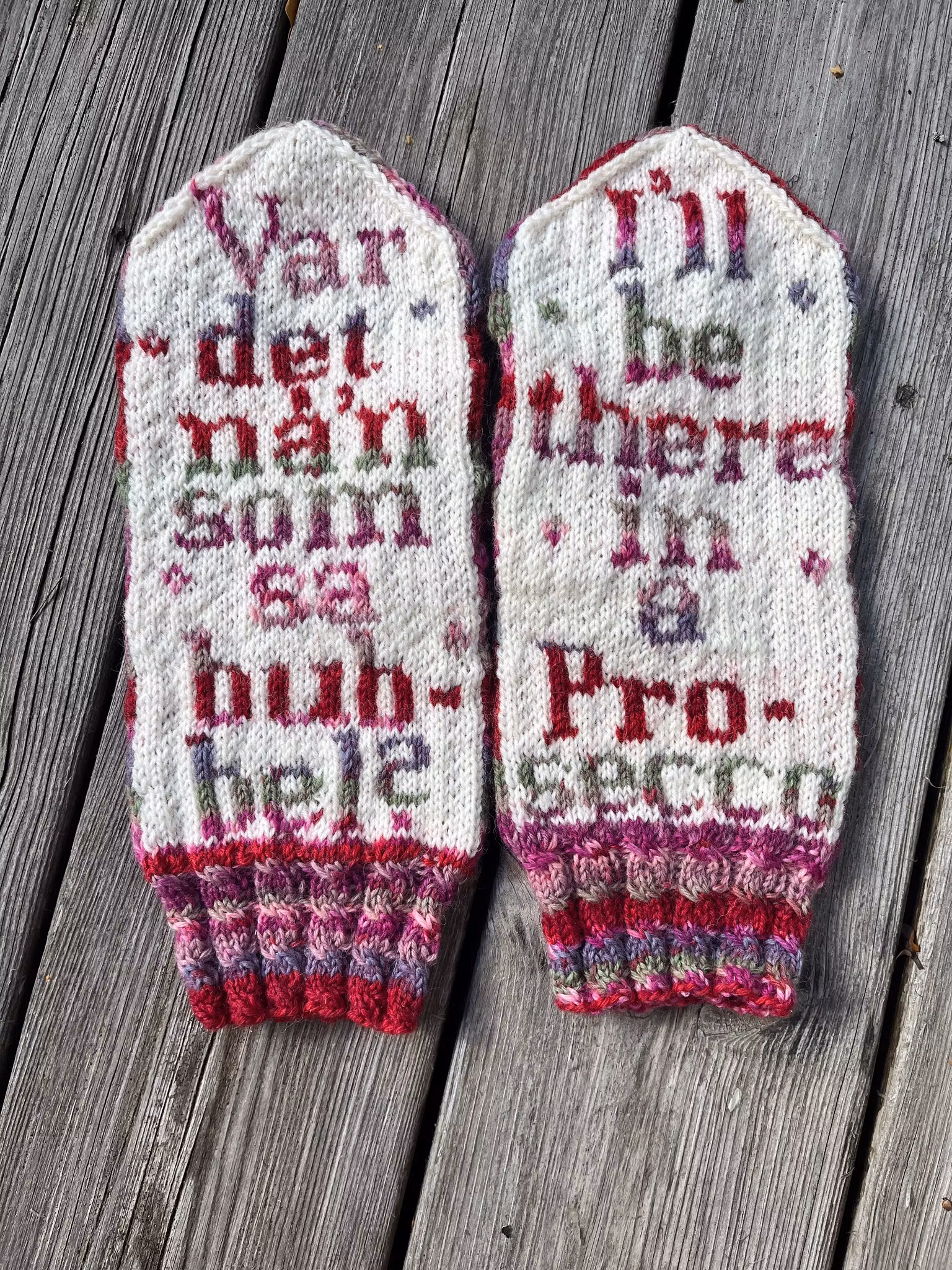 Var det nå’n som sa bubbel? Melerad text