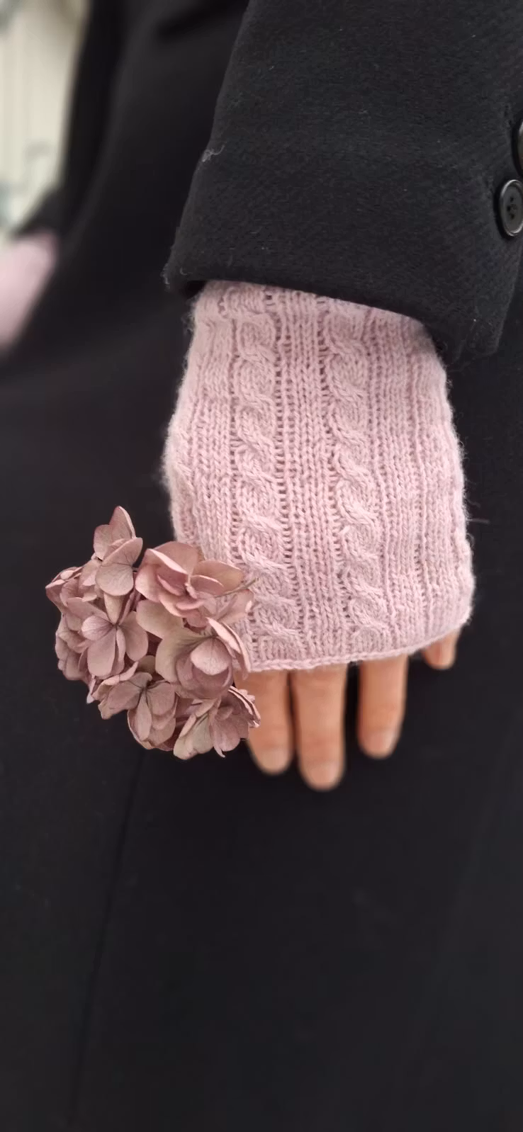 Ljusrosa med flätor