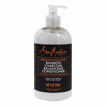 Shea Moisture African Black Soap Bamboo Charcoal Balancing Conditioner 384ml