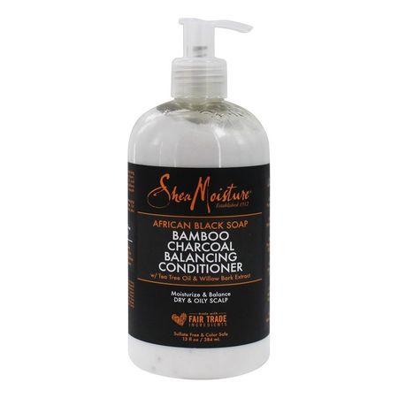 Shea Moisture African Black Soap Bamboo Charcoal Balancing Conditioner 384ml