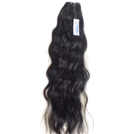 Hårträns i 100% äkta löshår Virgin   #Natural Svart 18 Inch