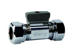 Vatette Kulventil Rak - 18x18