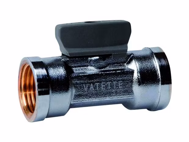 Vatette Kulventil Rak - Invändig gänga 3/8"