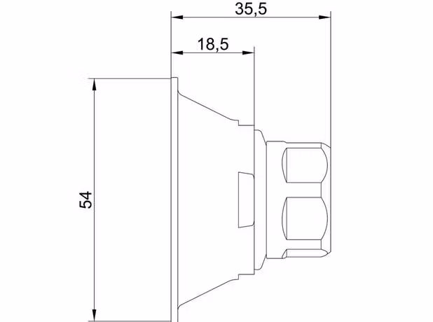 Kopplingsbricka V6 Blå - Dy 16x2,0-2,25