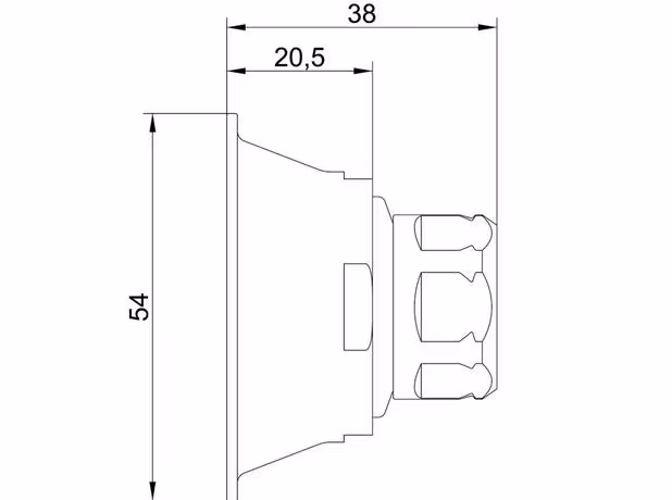 Ventilfäste V6 Blå - Dy 16x2,0-2,25