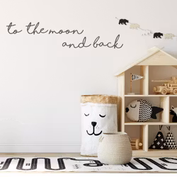 To the moon and back - svart