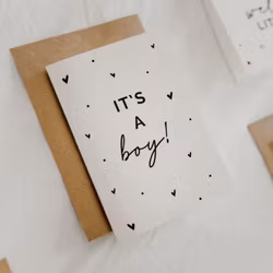 Det är en pojke - Dopkort