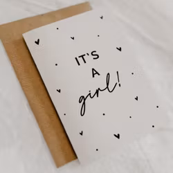 Det är en flicka - Dopkort