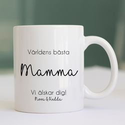 Kaffekopp MAMMA - Vi älskar dig