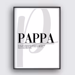 Pappa Poster - Älskad av "Namn"