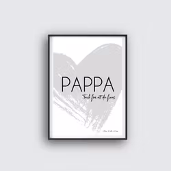 Pappa Poster - Tack för att du finns