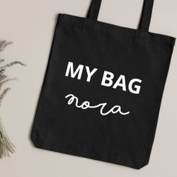 My bag - Tygpåse med namn