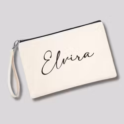Canvas armbandsväska - Med namn