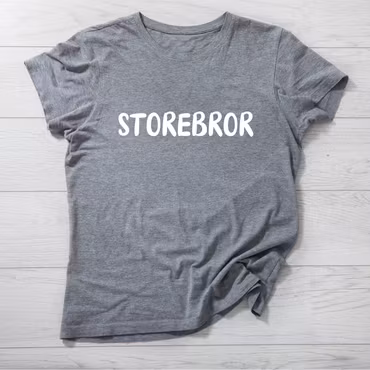 T-shirt med text - Storebror (stlk 100)