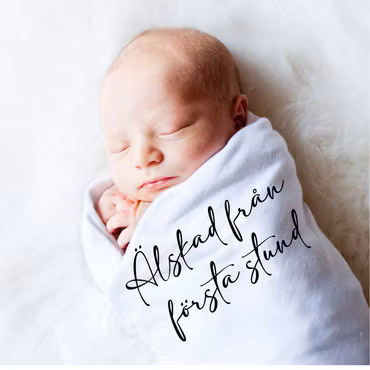 Babyfilt - Älskad från första stund