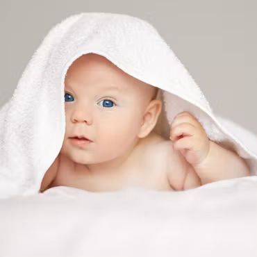 Baby handduk med huva "Älskling"