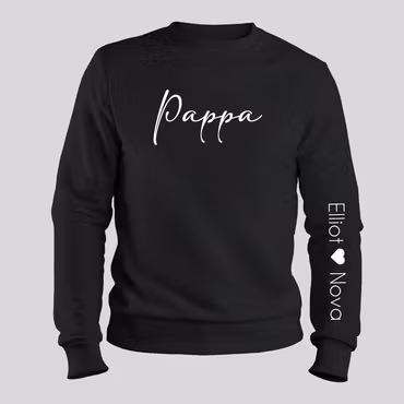 Pappa tröja med barnens namn