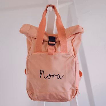 Ryggsäck mini med namn - Rosa