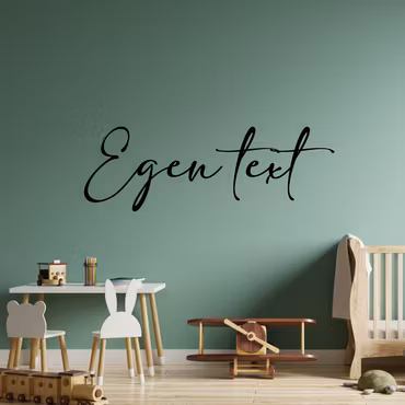 Väggdekor barnrum - Svart/kursiv