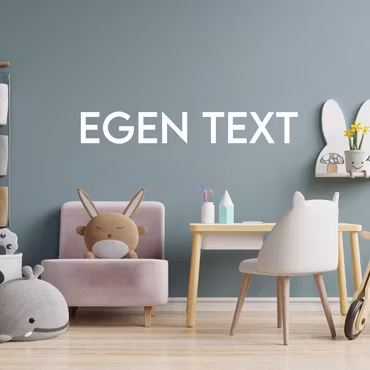 Väggdekor barnrum - Vit/Rak