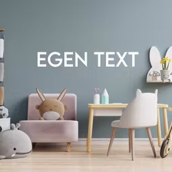 Väggdekor barnrum - Vit/Rak