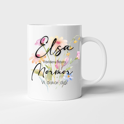 Världens bästa mormor/farmor mugg