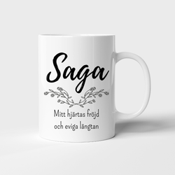 Personlig mugg - Mitt hjärtas fröjd och eviga längtan