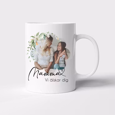 Personlig mugg - Världens bästa Mamma (ladda upp egen bild)