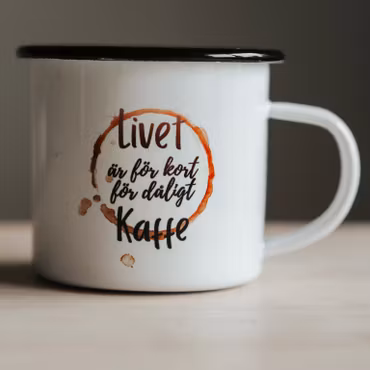 Emaljmugg - Gott kaffe