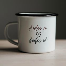 Emaljmugg - Andas in, andas ut