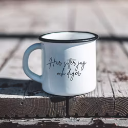 Emaljmugg - Jag duger