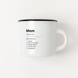 Emaljmugg - Mum/Mamma