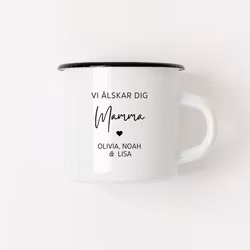 Emaljmugg - Älskar dig Mamma!