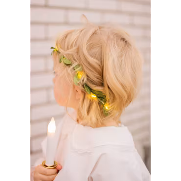 Ljusslinga grön löv - LED