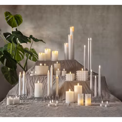 Blockljus LED vita - 4-pack