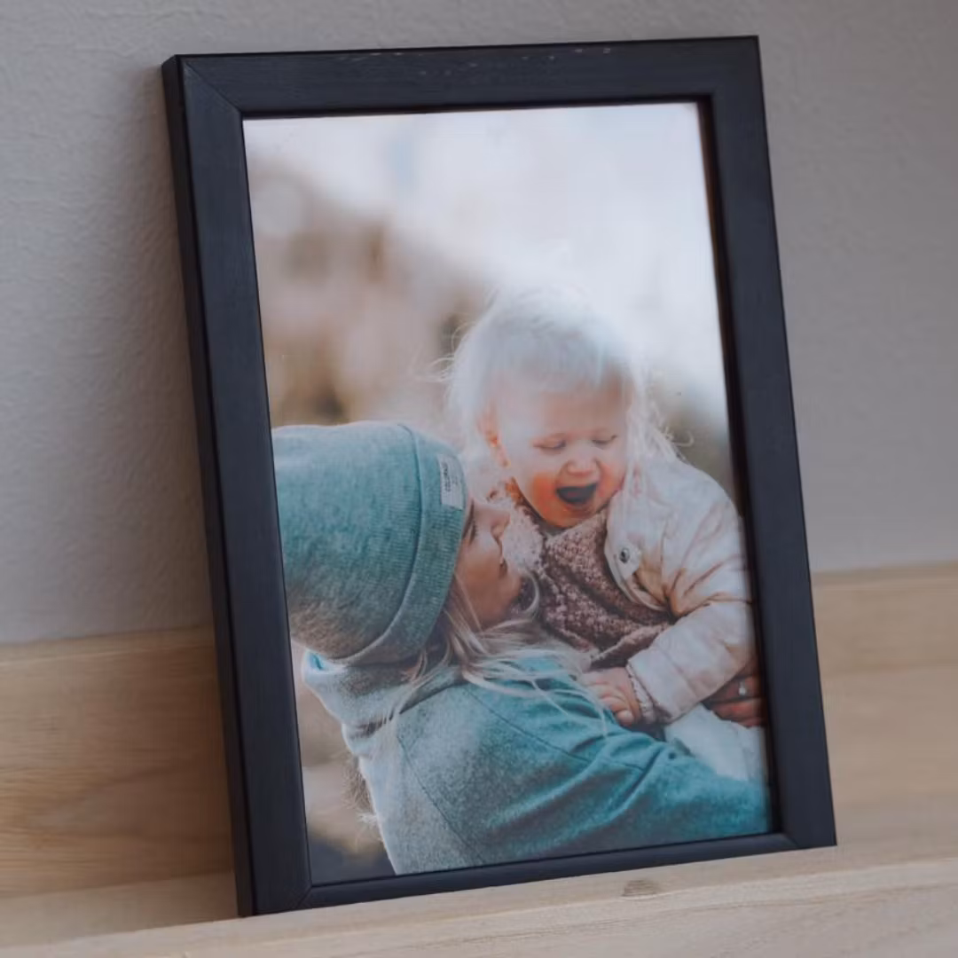 Förstoring med ram - Svart (10x15)