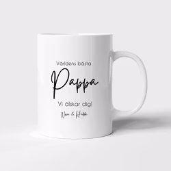Kaffekopp PAPPA - Vi älskar dig