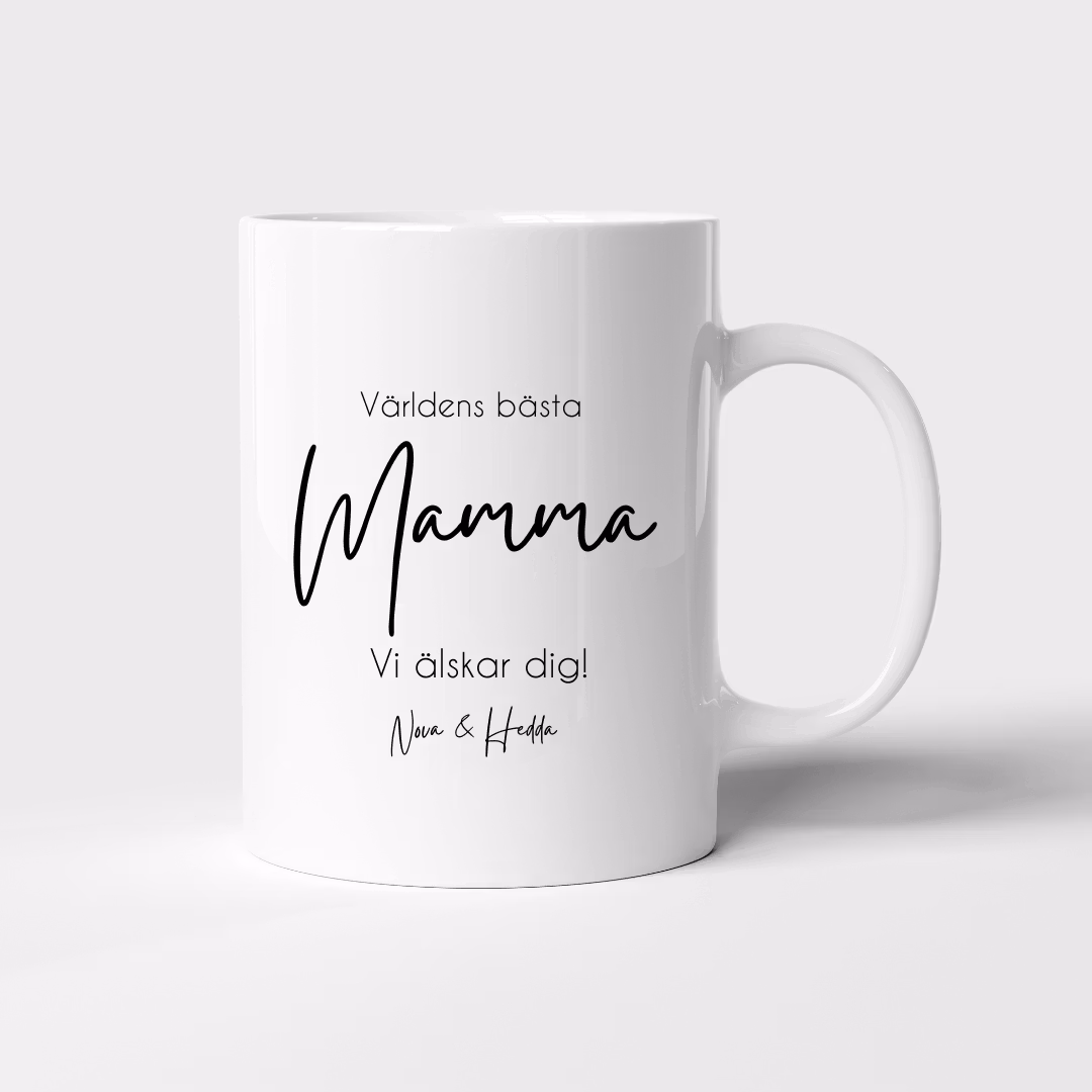 Kaffekopp MAMMA - Vi älskar dig