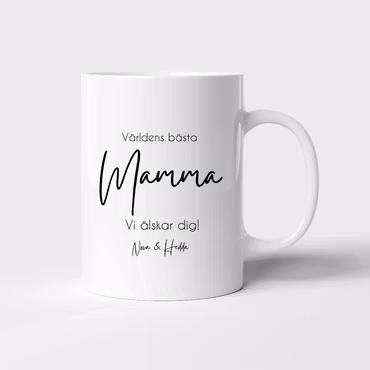 Kaffekopp MAMMA - Vi älskar dig