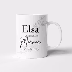 Världens bästa mormor/farmor mugg