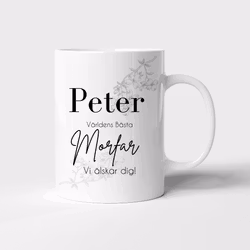 Personlig mugg - Världens bästa Morfar/Farfar
