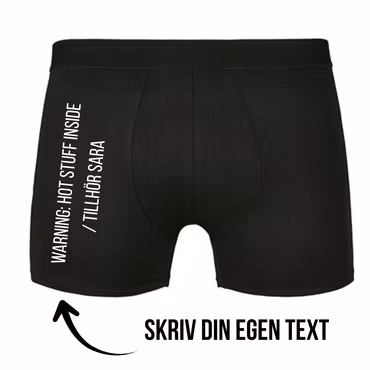 Kalsonger med egen text - Svarta