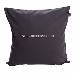 Kuddfodral med eget citat
