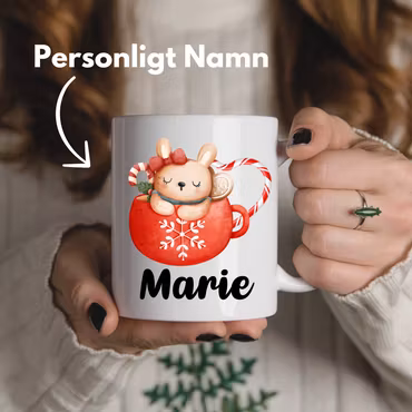 Personlig julmugg - Kanin